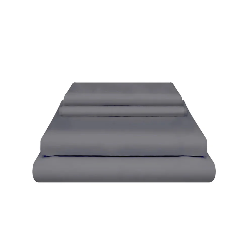 Set de Sábanas Sognare® de algodón 400 Hilos Gris Individual - Image 3